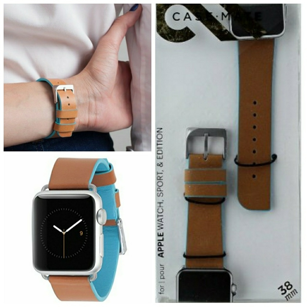 Case-mate Leather  Apple Watch Band 38 Mm New